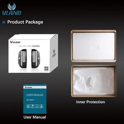 VLAND LED Taillights For Toyota Tundra 2014-2021 2nd Gen (Second generation XK50)