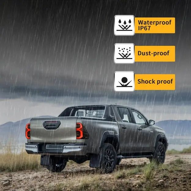 VLAND Full LED Tail Lights For Toyota Vigo / Hilux 2015-2020 with Animation Welcome Light