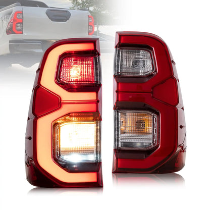 VLAND Full LED Tail Lights For Toyota Vigo / Hilux 2015-2020 with Animation Welcome Light
