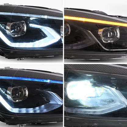VLAND LED Headlights For Volkswagen Golf Mk6 2009-2014 Halogen Models