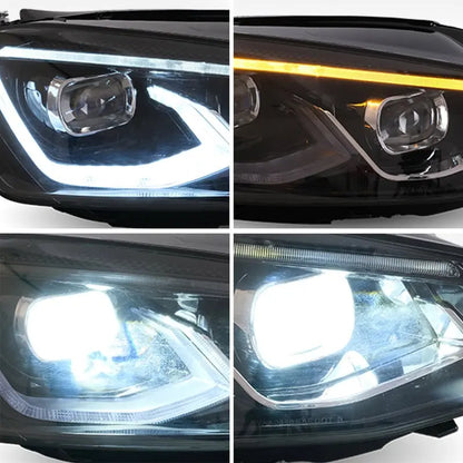 VLAND Full LED Headlights For Volkswagen 2015-2017 Golf MK7 Halogen Headlights Models (Europe is 2013-2016)