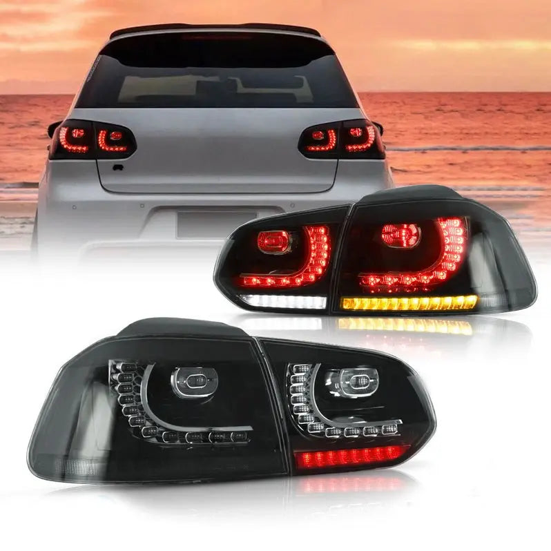 VLAND LED Taillights for Volkswagen Golf 6 MK6 2008-2013 With Sequential indicators