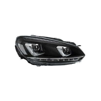 VLAND LED Headlights with Demon Eyes Fit for Volkswagen Golf6 Mk6 2009-2014