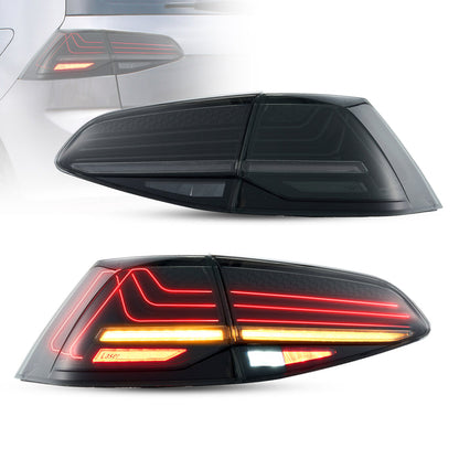 VLAND LED Taillights Laser Style For 2015-2021 Golf 7 MK7 MK7.5 Hatchback (Europe is 2013-2019)