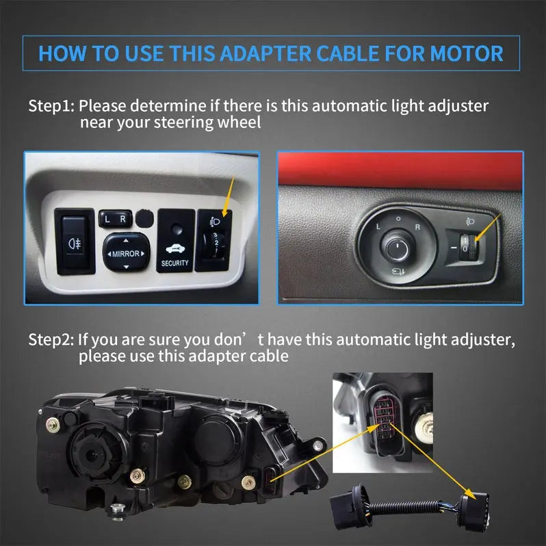 VLAND Dual Beam Headlights Fit for Volkswagen Jetta/Sagitar 2011-2018(NOT FOR GLI)