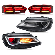 VLAND LED Headlights+Taillights For 2011-2014 Volkswagen Jetta MK6
