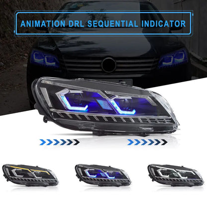 VLAND LED Headlights For 2011-2015 Passat Halogen Model