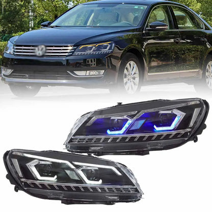 VLAND LED Headlights For 2011-2015 Passat Halogen Model