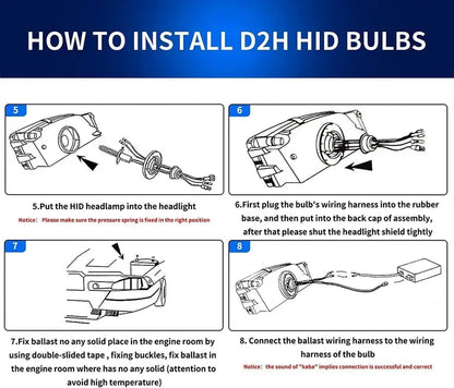 VLAND LED Headlights With D2H Xenon Bulbs Fit For Volkswagen Polo MK5 6R 6C 2009–2017 【Not for 1.2 TSI/R/GTI】