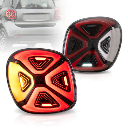 VLAND Full LED Tail Lights For Mercedez Benz Smart 453 Fortwo/Forfour 2015-2020 With Start-up Animation