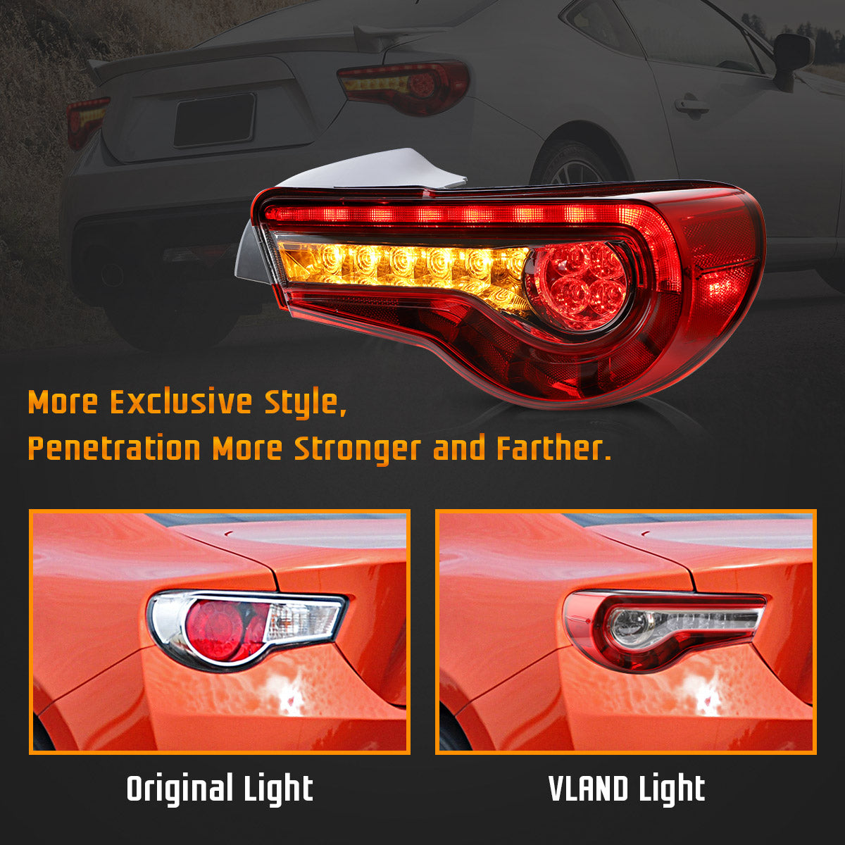 VLAND Full LED Tail Lights for Toyota 86 GT86 2012-2020 Subaru BRZ 2013-2020 Scion FR-S 2013-2020