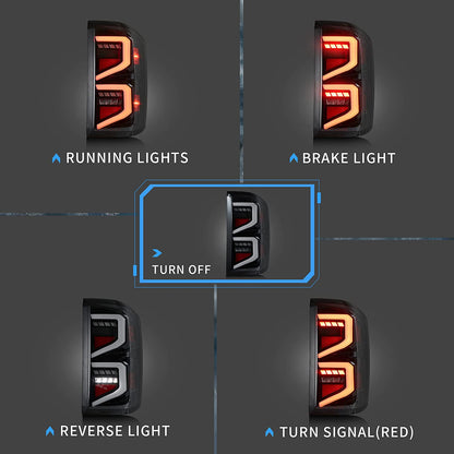 VLAND LED Tail Lights For Chevrolet Silverado 1500 2014-2018 2500HD/ 3500HD 2015-2018 GMC Sierra 3500HD Dually Models 2015-2019