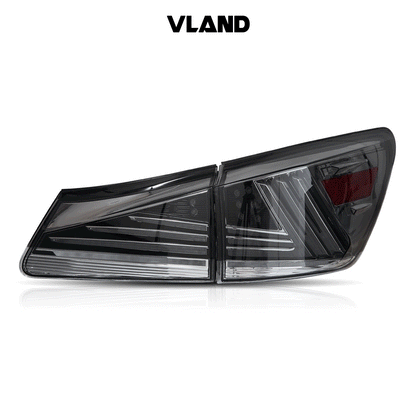 VLAND LED Tail Lights For Lexus IS250 350 ISF 2006-2013 IS200d IS F 2008-2014 w/Animation