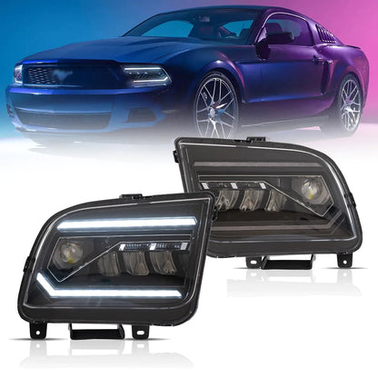 VLAND Full LED Headlights For Ford Mustang 2005-2009 With Start Up Animation